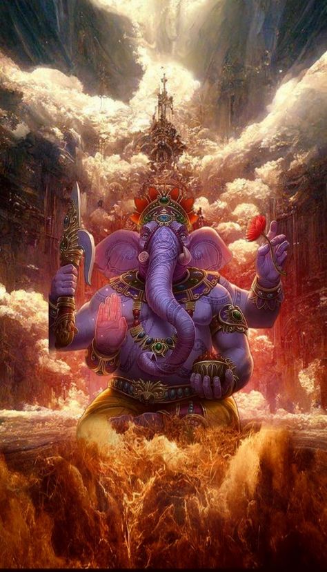 Beautiful Ganesha Pictures, Hanuman Ji Wallpapers, Ganesh Art Paintings, Sita Ram, Pictures Of Shiva, Ganesh Chaturthi Images, Bappa Morya, Ganesh Ji, Bookcase Decor