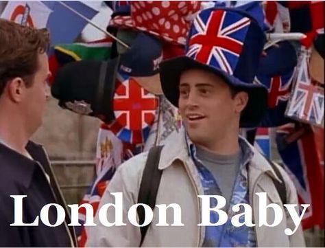 13 Best Vacations Ever Taken on TV Joey Tribbiani London, London Meme, Joey Tribbiani Quotes, Joey London, Millionaire Matchmaker, Friends Phoebe, Joey Chandler, Baby Joey, Favorite Tv Characters