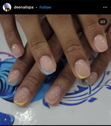 Short Neutral Nails Acrylic, Cute Trending Nails, Overlay Nail Ideas, Square Oval Nails Short, Short Square Round Nails, Nail Overlay Ideas, Attractive Nails, Nurse Nails, Gel Overlay Nails