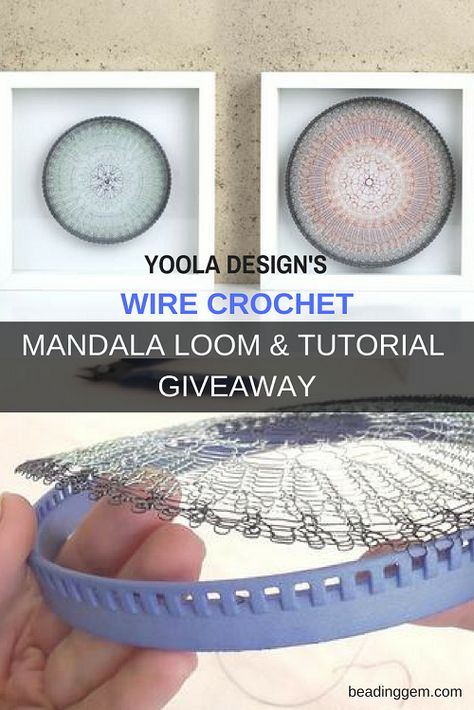 Mandala Tutorial, Jewelry Tutorials Free, Crochet Wire, Free Jewellery Making Tutorials, Jewels Diy, Wire Jewelry Patterns, Spool Knitting, Wire Crochet Jewelry, Loom Knitting Patterns