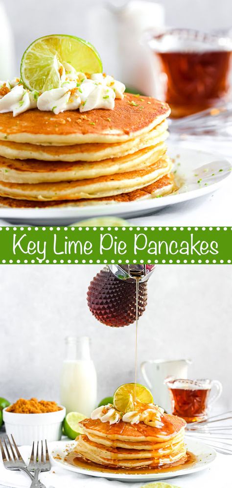 Key Lime Sauce, Key Lime Whipped Cream, Key Lime Recipes, Fried Mac And Cheese, Crepes And Waffles, Salted Caramel Fudge, Good Morning Breakfast, Perfect Pancakes, Lime Sauce