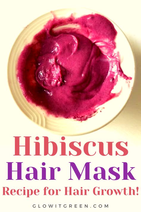 Add hibiscus to your hair mask recipes to encourage your hair growth at Glowitgreen.com! This hair herb is great for stimulating dead or dormant follicles and adding strength and thickness to the hair. Get this recipe from Glowitgreen.com; use it regularly to get great results for thin, lackluster hair! Aryuvedic Hair Growth, Dense Hair Growth, Herbal Hair Mask, At Home Hair Mask For Damaged Hair, Ayurvedic Recipes For Hair, Hibiscus Hair Mask, Hair Herbs, Diy Shea Butter, Hair Conditioner Recipe