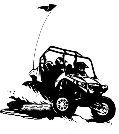 Razor Atv, Truck Car, Polaris Rzr, Vinyl Projects, Silhouette Projects, Free Clip Art, Side By Side, Car Decals, Vector Logo