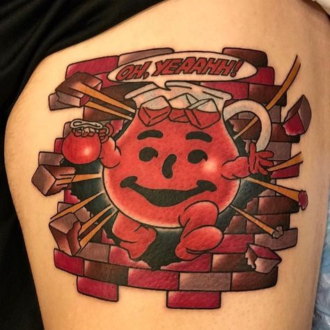 Kool-Aid Man Tattoo | Tattoo Ideas and Inspiration Jail Tattoos, Man Tattoo Ideas, Kool Aid Man, Man Tattoo, Back Tattoo Women, Kool Aid, Tattoo Ink, Tattoo Designs Men, Tattoo Shop