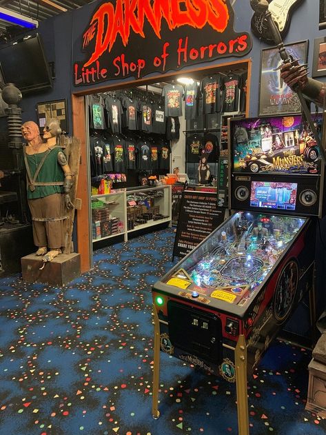 Wizard Lair, Pinball Room, Nba Jam, Pinball Game, Arcade Game Room, Pinball Machines, The Munsters, Little Shop Of Horrors, Horror Themes