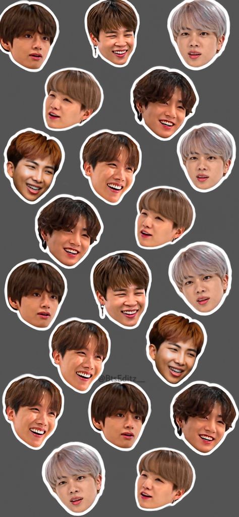 Bts Meme Face, Sticker Bts, Bts Sticker, Stickers Bts, Bts Stickers, Wallpaper Lyrics, Bts Birthdays, Bts Backgrounds, Bts Wallpaper Lyrics