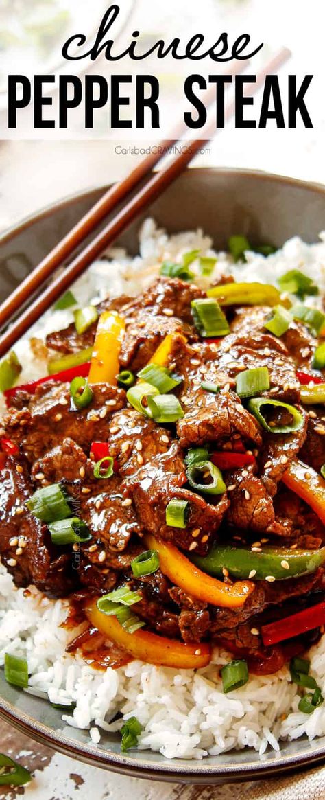 Peper Steak, Pepper Steak Stir Fry, Szechuan Beef, Roast Brisket, Chinese Pepper Steak, Pepper Steak Recipe, Steak Tips, Asian Beef, Tender Steak