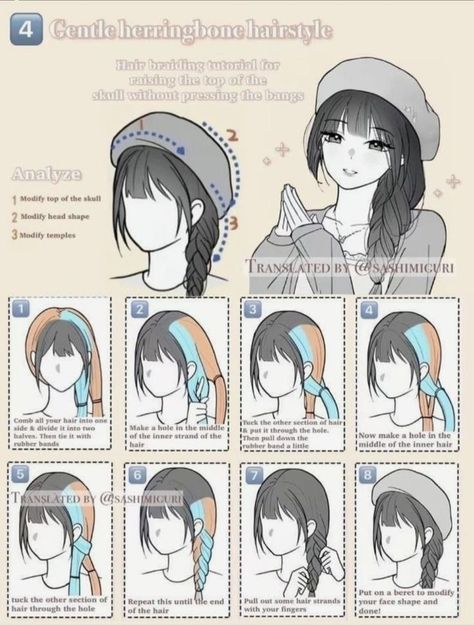 Cool Hair Designs, Hairstyle Examples, Hair Style Korea, Hairstyle Names, Kawaii Hairstyles, Hair Tutorials Easy, Hair Up Styles, Hair Videos Tutorials, Cool Hair