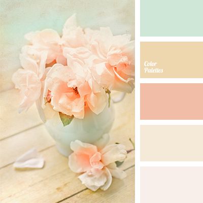 Delicate shades of peach and pink will look beautiful in a bedroom. Also, such colors will suit for Shabby Chic and will fit perfectly into this romantic s. Minimalist Dekor, Shabby Chic Design, Shades Of Peach, Shabby Chic Bathroom, Shabby Chic Bedrooms, Color Palate, Design Seeds, Color Balance, Living Room Bathroom