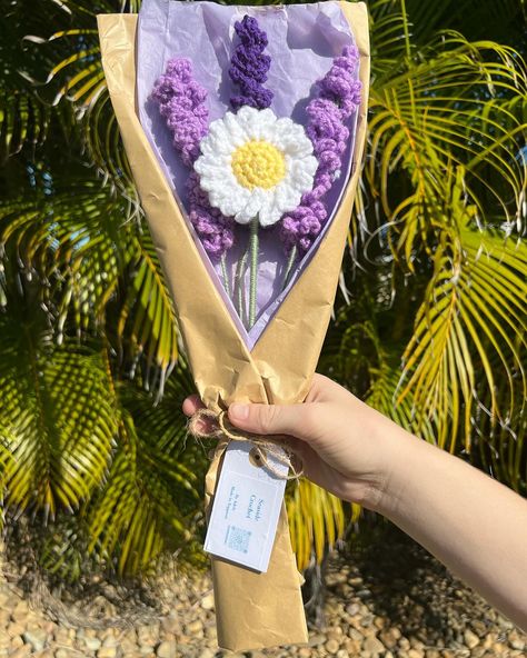 Lavender and daisy bouquet! Finally some forever lasting flowers that can’t die! 🌼💜 #crochet #smallbusiness #crochetsmallbusiness #yeppoon #yeppooncrochet #crochetersofinstagram #crochetflower #crochetflowers #crochetflowerbouquet #crochetersofaustralia Crochet Lavender Flower Bouquet, Crochet Daisy Bouquet, Lavender And Daisy, Crochet Flower Bouquet, Daisy Bouquet, Crochet Daisy, Lavender Flowers, Crochet Flower, May 23