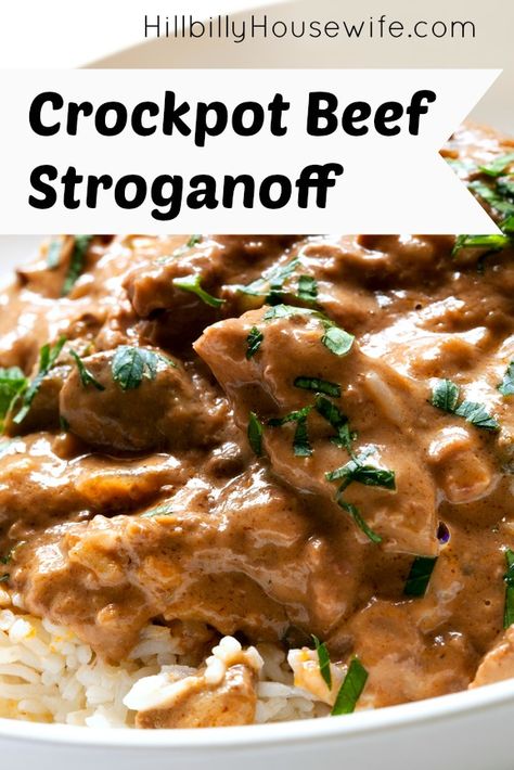 Beef Stroganoff Recipe Easy, Stroganoff Recipe Easy, Stroganoff Crockpot, Beef Jerky Recipe Dehydrator, Steak Stroganoff, Stroganoff Beef, Homemade Beef Stroganoff, Beef Round Steak, Beef Stroganoff Crockpot