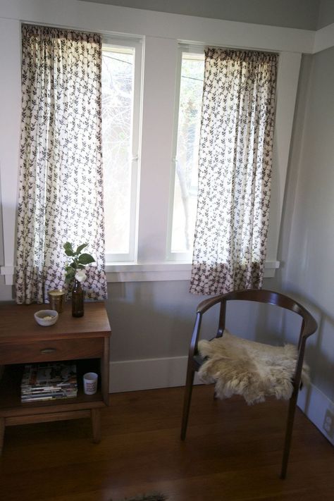 Shira's Berkeley Bungalow House Tour | Apartment Therapy Curtains Within Window Frame, Inside Window Frame Curtain Ideas, Curtains Inside The Window Frame, Curtains In Window Frame, Tension Rod Curtains Window, Curtain Rod Inside Window Frame, Curtain Inside Window Frame, Curtains Inside Window Frame, Shira Gill