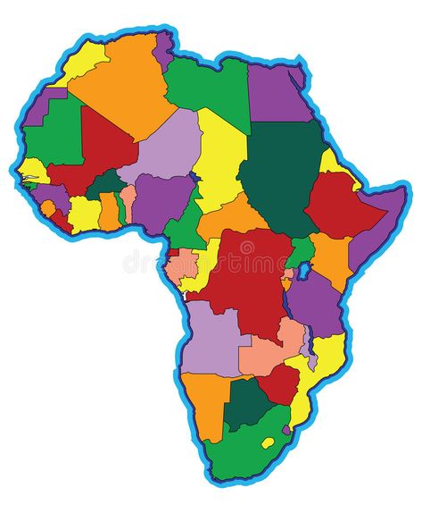 Map Of Africa Wallpaper, Africa Illustration, Africa Continent Map, Map Of Africa With Countries, Continent Map, Alternate Africa Map, Africa Continent, Colonization Of Africa Map, Greeting Sign