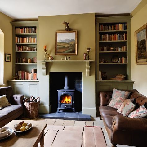 Terrace Cottage Living Room, Snug Sitting Room, Small English Living Room Ideas, Cottage Cosy Living Room, Small Victorian Terrace Interior Living Rooms, Small Cottage Sitting Room, Cottage Snug Room, Cosy English Living Room, Low Ceiling Living Room Decor