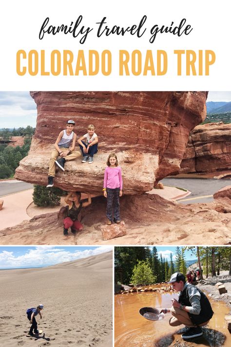 Colorado Springs Things To Do, Colorado With Kids, Colorado Road Trip, Road Trip To Colorado, Gold Panning, Road Trip Food, Colorado Summer, Family Road Trip, Beach Packing