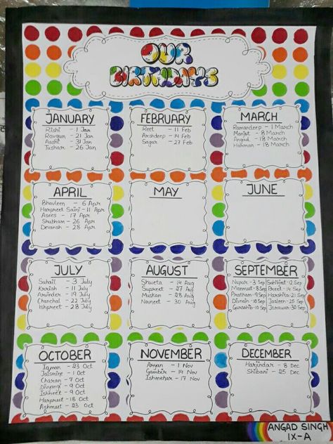 Birthday chart for classroom Birthday Chart Design, Birthday Chart For Classroom, Chart For Classroom, Birthday Chart Classroom, Music Theme Birthday, Birthday Chart, Easy Preschool Crafts, Class Birthdays, Classroom Charts