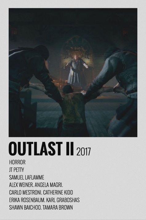 Outlast Ii, Dream Psychology, Poster Polaroid, Outlast 2, Video Game Print, Video Game Posters, Gaming Posters, Movie Guide, Anime Printables