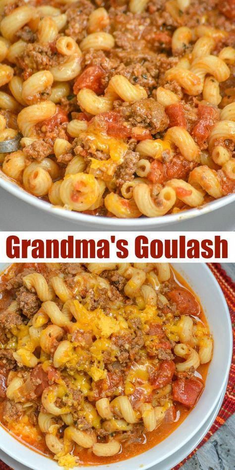 Recipes Grill, American Goulash, Resep Pasta, Goulash Recipes, Easy Casserole Recipes, Goulash, Easy Casserole, Beef Dinner, Idee Pasto Sano