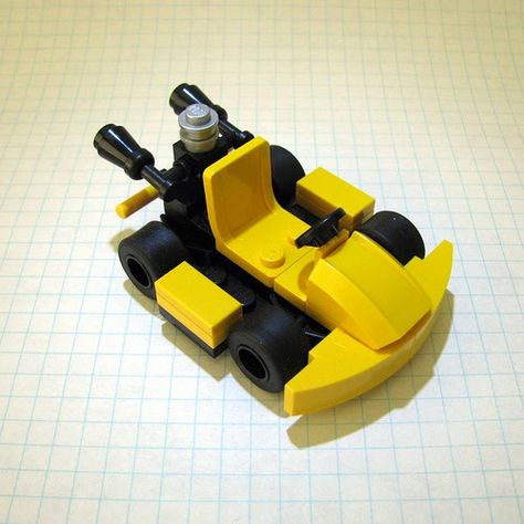 Go-Kart , and   Bumper Car , photos by Repoort  on Flickr. Easy Lego Creations, Lego Dragon, Instructions Lego, Lego Sculptures, Construction Lego, Micro Lego, Lego Diy, Lego Custom Minifigures, Amazing Lego Creations