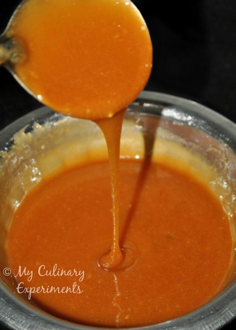 How To Make: Chilli And Ginger Caramel Sauce – My Culinary Experiments Ginger Caramel, How To Make Chilli, Mango Tart, Christmas Sweets, Caramel Sauce, Cheese Fondue, Broth, Tart, Ginger