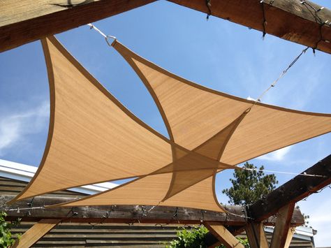 Shade Sail Installation, Sail Shade, Backyard Shade, Tent Design, Sun Sail Shade, Patio Shade, Beach House Design, Outdoor Restaurant, Pergola Plans