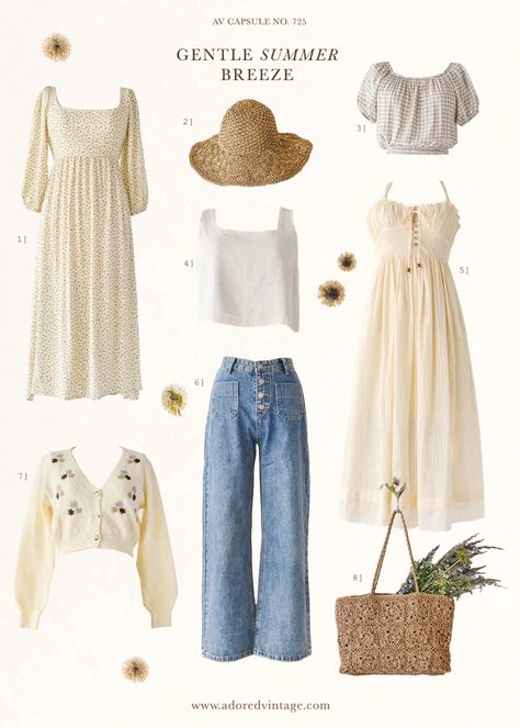 Feminine Outfit Ideas – Adored Vintage Feminine Outfit Ideas, Piper Clothing, Soft Feminine Outfits, Capsule Wardrobe Casual, Modesty Outfits, Cute Modest Outfits, Ideal Wardrobe, Cottagecore Outfits, Clothes Jewelry