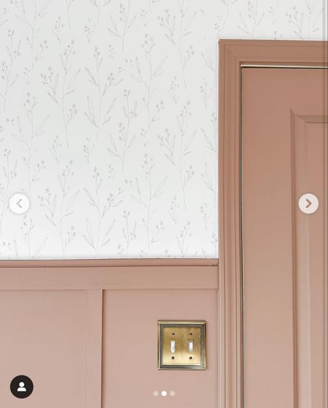 Ornamental Moulding Accent Wall, Pink Board And Batten, Room Wall Design, Woodland Bedroom, Pink Accent Walls, Girls Room Paint, Girls Bedroom Wallpaper, Bedroom 2024, Nursery Accent Wall