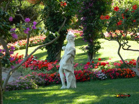 Gardens of Augustus - Capri,Nikon Coolpix L310, 23.2mm,1/60s, ISO80, f/4.7, +0.3 201507151513 Garden Of Augustus Capri, Nikon Coolpix, Amalfi Coast, Amalfi, Nikon, Garden Sculpture, Capri, Favorite Places, Outdoor Decor