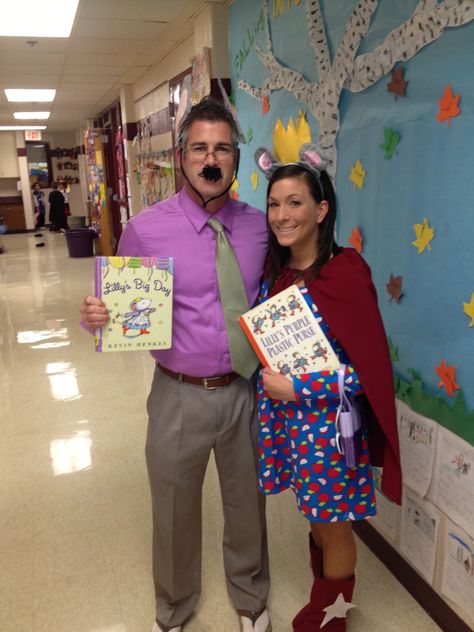 Lilly and Mr. Slinger Lily Costume, Kevin Henkes, Parade Ideas, Halloween Rocks, Storybook Characters, Book Character, Book Characters, Second Grade, Random Things