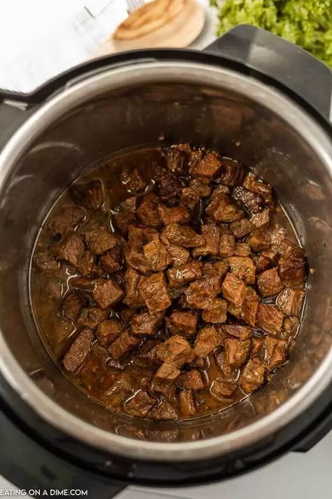 Make pressure cooker steak bites to get dinner on the table fast. Instant Pot Steak Bites Recipe is a must try. Everyone will enjoy the tender steak. Instant Pot Steak Bites, Keto Steak Bites, Instant Pot Steak, Pressure Cooker Steak, Keto Steak, Stewing Steak, Sirloin Steak Recipes, Beef Tip Recipes, Strip Steak Recipe