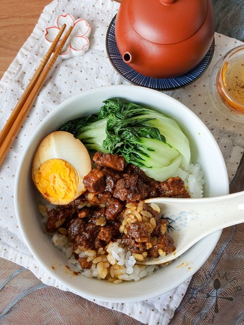 Pressure Cooker Lu Rou Fan (Instant Pot) Japanese Instant Pot Recipes, Lu Rou Fan Recipe, Taiwanese Recipe, Instant Pot Asian, Authentic Asian Dishes, Instant Pot Asian Recipes, Instant Pot Korean, Onsen Egg, Soft Foods Diet