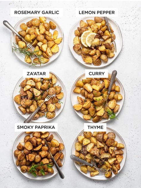 Roasted Potatoes In The Oven, Curried Potatoes, Potatoes In The Oven, Crispy Roasted Potatoes, Easy Roasted Potatoes, Goat Cheese Stuffed Chicken, Curry Seasoning, Vegetable Quinoa, Seasoned Potatoes