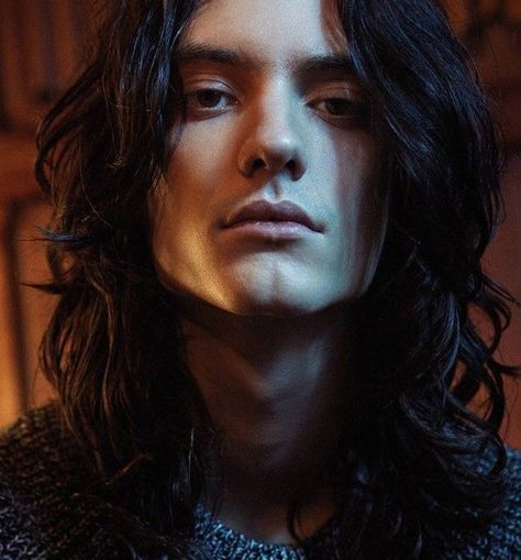 Black Wavy Hair, Hair Inspiration Long, Character Inspiration Male, Long Dark Hair, Olive Skin, Face Reference, Fantasy Male, Poses References, Long Black Hair