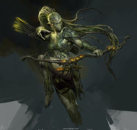 ArtStation - Ranger, Russell Dongjun Lu Concept Art World, Fantasy Races, Manama, Fantasy Monster, Fantasy Warrior, Arte Fantasy, Fantasy Rpg, Creature Concept, Fantasy Inspiration