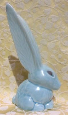 SylvaC #1298 Long Eared Bunny/Hare Unusual 'Duck Egg Blue' 5¾ | #513052244 Long Eared Bunny, Sylvac Pottery, Egg Shell, Vintage Kitsch, Duck Egg Blue, Duck Egg, Kitsch, Egg, Figurines