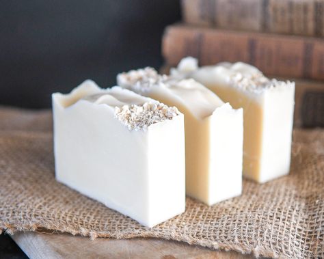 How to Make Soap with Goats Milk • Maria Louise Design Homemade Goat Soap, Goat Butter How To Make, Oat Milk Soap Recipe, Goat Milk Tallow Soap, Cow Milk Soap Recipe, Goat Milk Soap Recipe Cold Process, Christmas Goat Milk Soap, How To Make Goat Milk Soap For Beginners, How To Make Goat Milk Soap