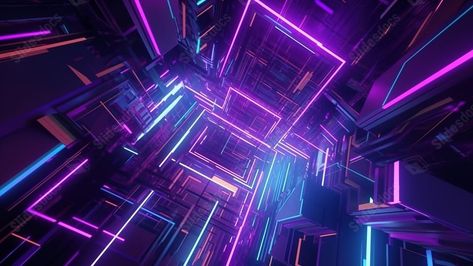 futuristic design abstract geometric in a purple and blue cyberpunk concept 3d render Blue Cyberpunk, Cyberpunk Theme, Cyberpunk Concept, Render Background, Ppt Background, Slide Background, Presentation Backgrounds, Powerpoint Background, Digital Texture