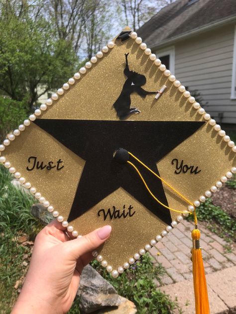 Hadestown Graduation Cap, Grad Cap Ideas Hamilton, Supernatural Graduation Cap, Percy Jackson Graduation Cap, Minecraft Graduation Cap, Hamilton Graduation Cap, Star Wars Graduation Cap, Graduation Cap Ideas College, Res Life Bulletin Boards