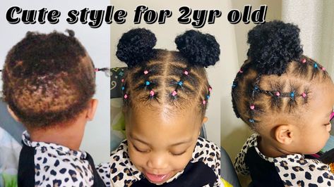 Black Toddler Hairstyles, Black Baby Hairstyles, Black Baby Girl Hairstyles, Baby Girl Hairstyles Curly, Short Hair For Kids, Kids Short Hair Styles, Cute Toddler Hairstyles, Dunner Wordend Haar, Kids Curly Hairstyles