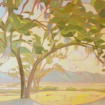 Mary Benson Art on Instagram: "Beneath the Southern Canopy A piece that will be available through @anneneilsonfineart later in January along with some other new paintings 💛💛" Mary Benson, Painting Ideas, Home Art, Trees, Paintings, Apartment, Paint, Drawings, On Instagram