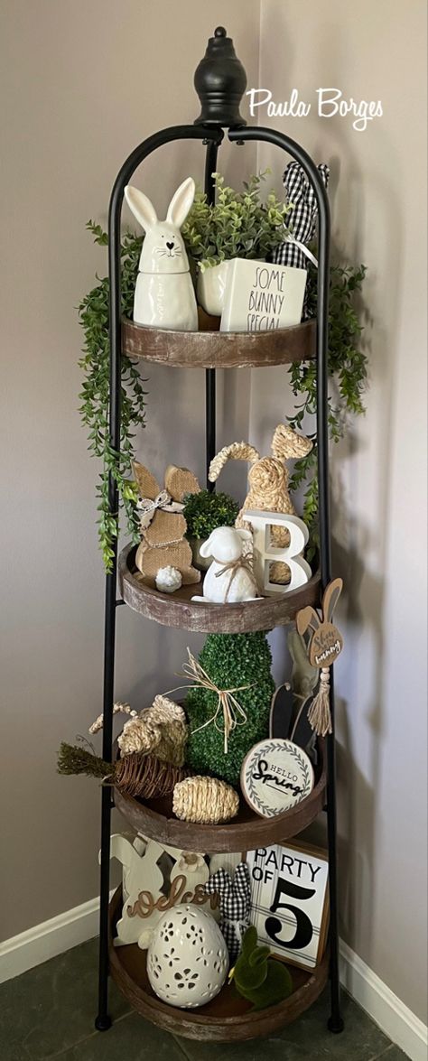 Easter Shelf Decor, Hobby Lobby Wall Decor Ideas Living Room, Hobby Lobby Living Room Decor, Hobby Lobby 3 Tier Stand Decor, Hobby Lobby Easter Decor, Hobby Lobby 4 Tier Round Shelf, Hobby Lobby Decor Ideas, Hobby Lobby Wall Decor Ideas, Hobby Lobby Round Tiered Shelf