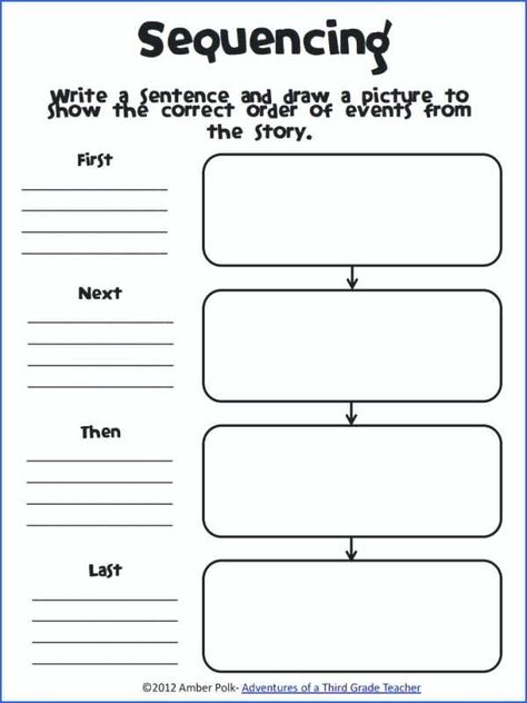 Sequencing Worksheets 3rd Grade Sequence Of Events Worksheets Sequence Of Events Worksheets, Story Sequencing Worksheets, Sequence Writing, Sequencing Worksheets, 3rd Grade Writing, Story Sequencing, Have Fun Teaching, Third Grade Reading, Sequencing Activities