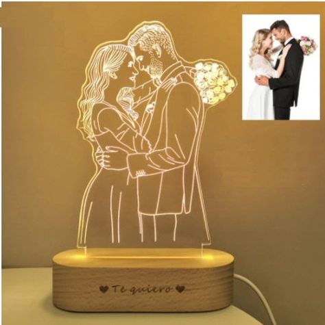 Custom Photo 3D Lamp-Picture night Lamp-Dog Photo desk | Etsy Photo Lamp, 3d Illusion Lamp, 3d Lamp, Friends Gifts, Valentine Anniversary, 3d Photo, Photo Engraving, Bff Gifts, Wedding Memorial