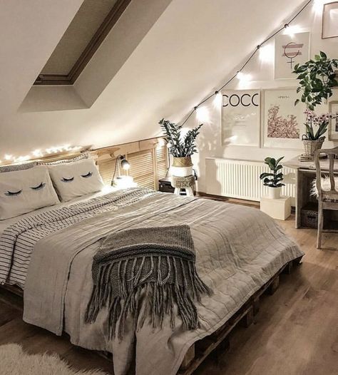 Comfy Bedroom Decor, Loft Bedroom, Attic Bedrooms, Loft Room, Attic Bedroom, Redecorate Bedroom, Cozy Room Decor, Teen Bedroom Decor, Sleep Well