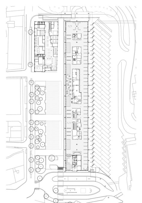 Gallery of Preston Bus Station Refurbishment / John Puttick Associates - 16 Bus Parking Design Plan, Bus Parking, Parking Plan, Terminal Bus, Transport Hub, Train Station Architecture, Factory Architecture, Bus Stand, Architecture Concept Diagram