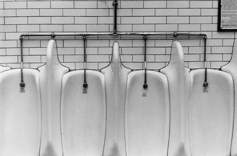 Men's room  Japan by Marvin Koner Vintage Black And White Photography, Mens Bathroom, Mens Room, Hudson Ny, Vintage Black And White, London Photos, Black And White Photographs, Vintage Photographs, Vintage Images