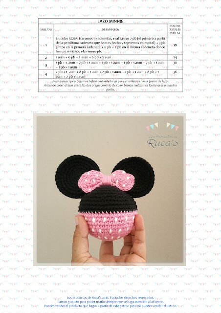 El Blog de Ruca's: Reto Rucagurumis VI - Mantita de Apego Mickey / Minnie Mouse Amigurumi For Beginners, Crochet Disney, Pola Amigurumi, Crochet Amigurumi Free Patterns, Crochet Bookmarks, Crochet Animal Patterns, Crochet Keychain, Mickey Minnie Mouse, Love Crochet