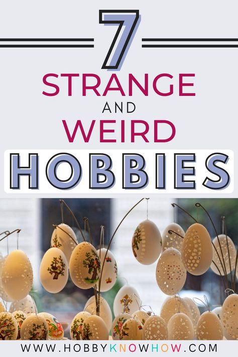 Let's face it, life is way too short to waste time on boring stuff. In the search for excitement, people have found some interesting ways of spending their free time. Here's a list of 7 strange and weird hobbies. Some of these are just unusual, dangerous, or downright cray-cray. One thing for sure, strange things do happen in this world. Weird Hobbies To Try, Things You Should Make Instead Of Buy, Cool Hobbies To Try, New Hobbies To Try, Cool Hobbies, Weird Hobbies, Weird Crafts, Weird Things People Do, Weird Objects