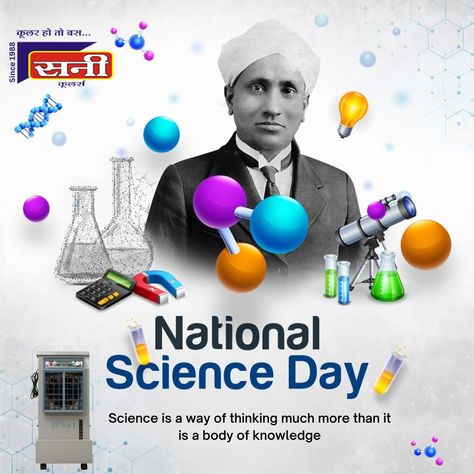 National Science Day !! ✨

#nationalscienceday #sunnycoolers #nationalsciencedayofIndia #nationalscienceday2024 #learning #education #cvraman National Science Day Creatives, National Science Day Creative Ads, World Science Day Poster, Science Day Poster Design, Science Day Decorations, Happy Science Day, National Science Day Drawing, National Science Day Poster, Science Day Poster