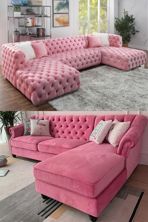 As an Amazon Associate, I earn from qualifying purchases. Keywords: pink sectional sofa,pink sectional,pink sectional couch,pink velvet sectional,pink modular sofa,pink l shaped couch,pink velvet sectional sofa,pink sofa sectional,pink sectional with chaise,pink couch sectional,pink velvet sectional couch,pink l shaped sofa,blush velvet sectional,pink modular couch,light pink sectional,blush pink sectional couch,hot pink sectional couch,pink tufted sectional,hot pink sectional sofa,small pink Pink Sectional Living Room, Blush Pink Sofa Living Room, Pink Sectional Sofa, Bathroom Funky, Funky Gallery Wall, Funky Apartment Decor, Pink Sectional, Pink Couches, Bedroom Funky